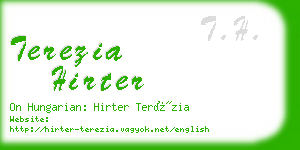 terezia hirter business card